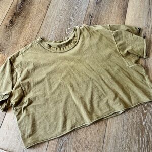 Olive Green Women's Crop Top